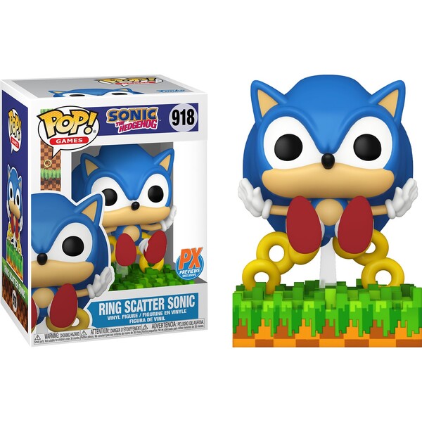 Sonic The Hedgehog (Ring Scatter, Classic Sonic), Sonic The Hedgehog, Funko Toys, Pre-Painted